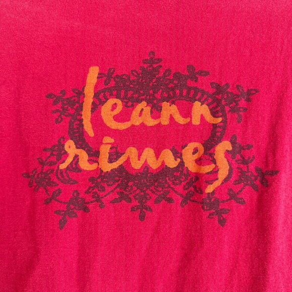 Vintage Leann Rimes Shirt Red Size M - Picture 6 of 6